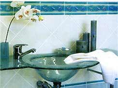 bathroom glass tiles